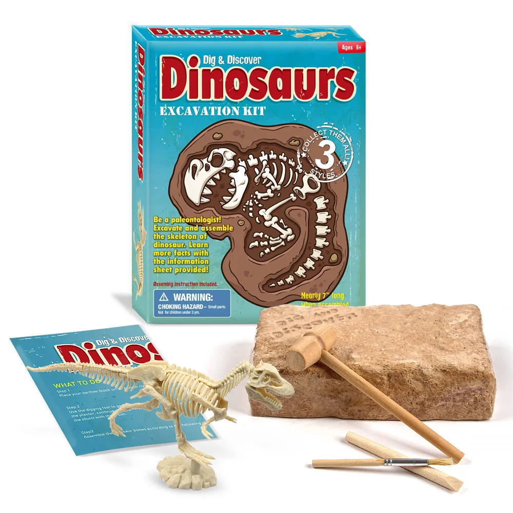 

Набор динозавров для раскопания, динозавр, тираннозавр, аттракцион, Трицератопс, набор игрушек для копания, обучающая игрушка для детей