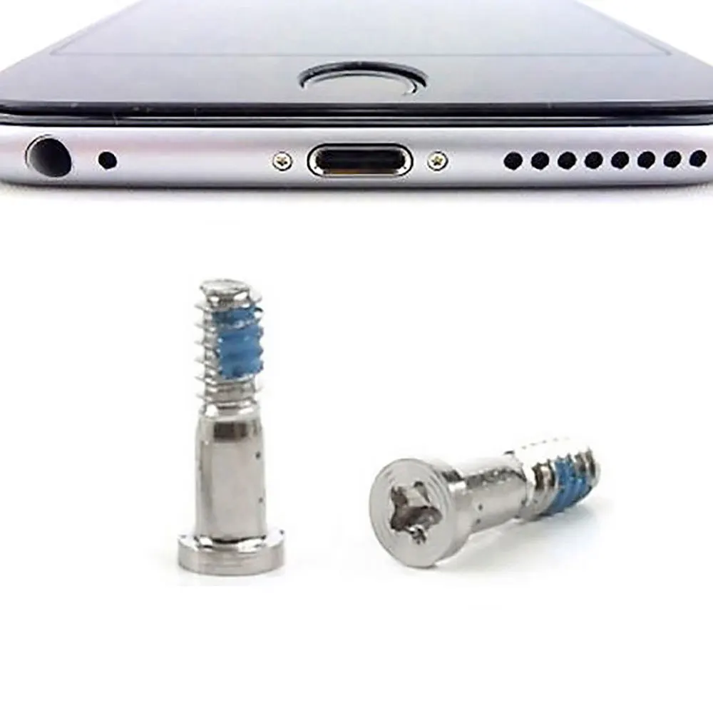 Screw for 6 Sliver 1 шт., зарядное устройство для мобильного телефона, шлейфы, USB док-разъем, Замена для iPhone 5, 5c, 5S, 6, 6 Plus, 6s, 6s Plus, 7, 7 Plus, 8, 8 Plus, XS - Цвет: Screw for 6 Sliver
