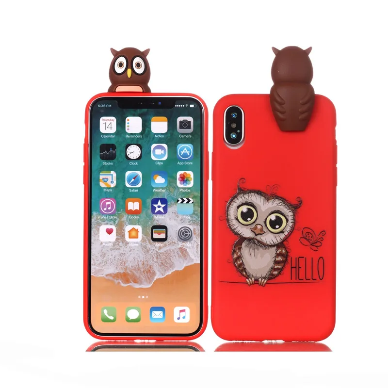 3D мягкий силиконовый чехол из ТПУ для iPhone SE 2020 5 5S с милой пандой единорогом кошкой