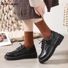 Японская детская обувь Jk для студенток, женская мягкая обувь Kawaii Lolita для девушек с круглым носком на платформе из лакированной кожи, 4 см