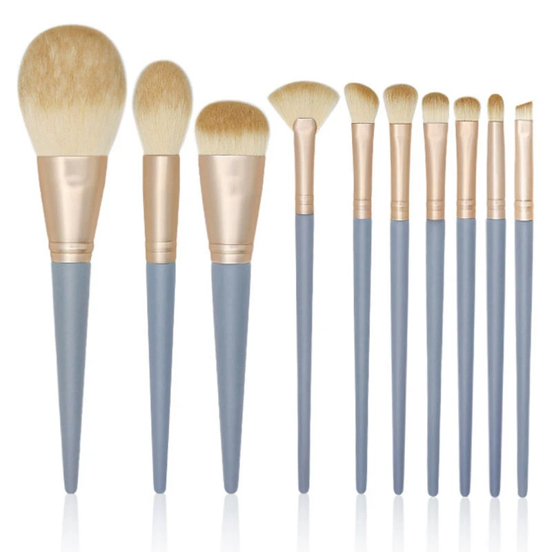 

10 шт., набор розовых кистей для макияжа