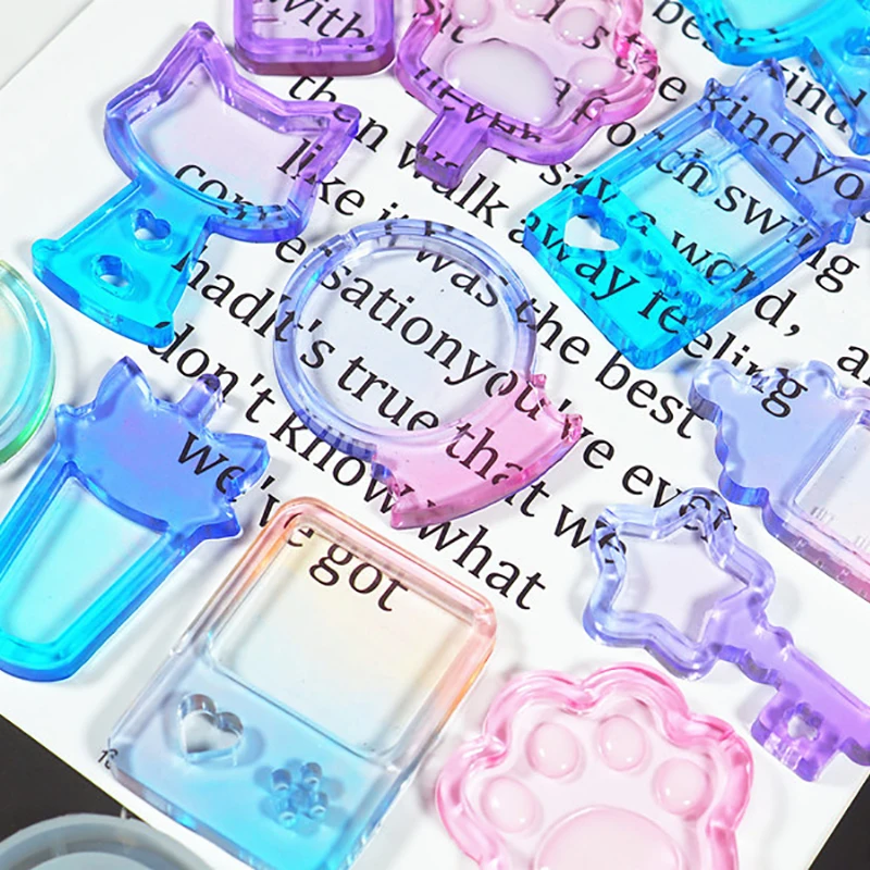 1pcs Hot sell Quicksand Shaker Molds Cat Paw Game Console Epoxy Resin Silicone Mold Wand Oil Syringe Craft Pendant Tools | Украшения и