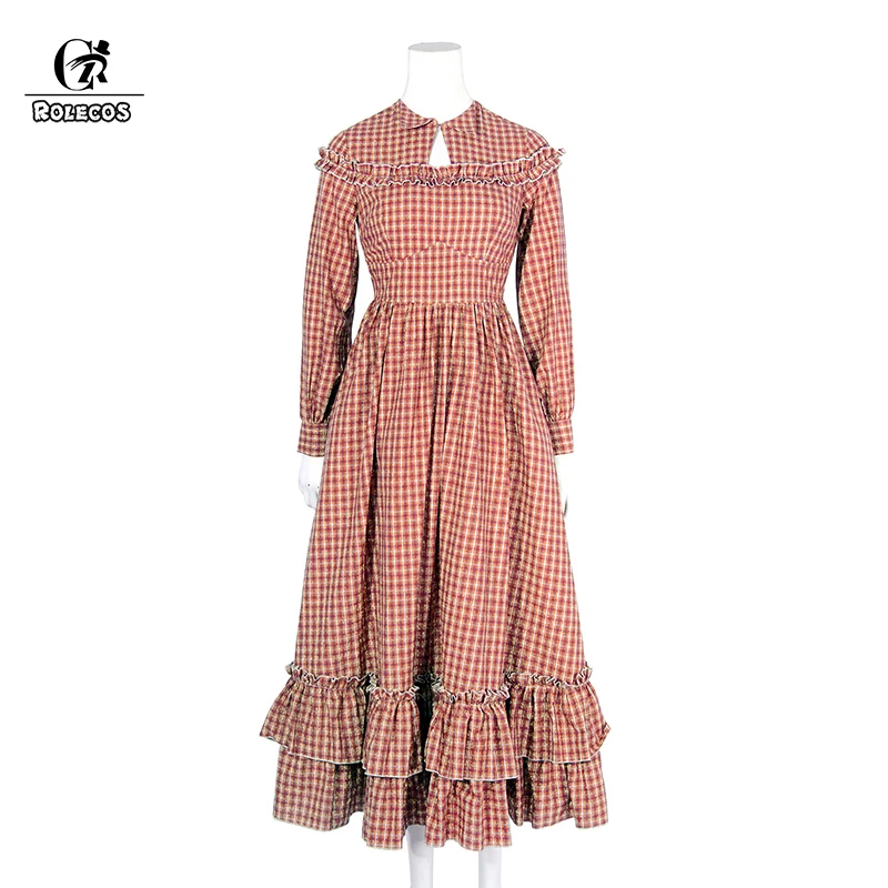 ROLECOS женское платье в минималистическом стиле хлопковое средневекового