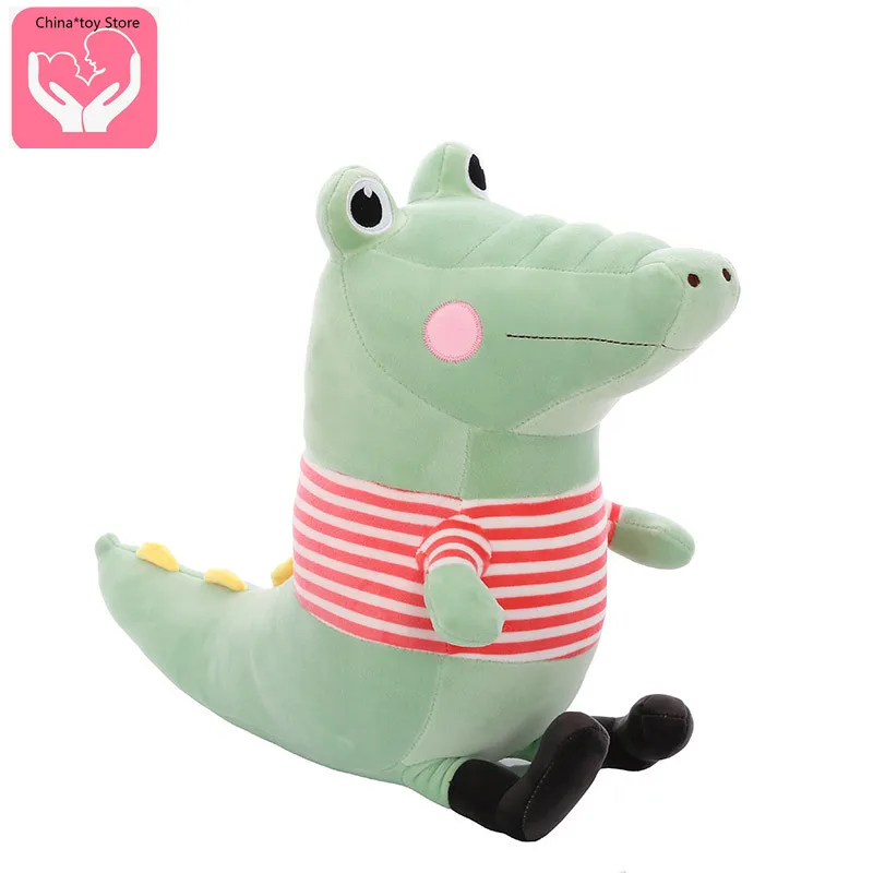 

New Striped Crocodile Plush Toy Large Doll Cartoon Children's Pillow Grab Machine Doll Sofa Decoration