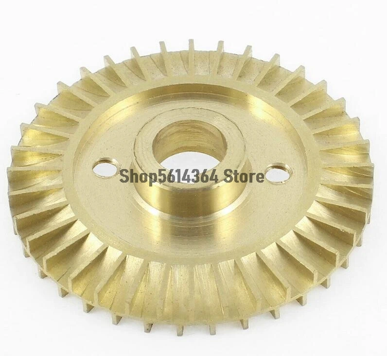 

60mm x 12mm Diameter 36 Teeth Copper Tone Brass Water Pump Vane Wheel