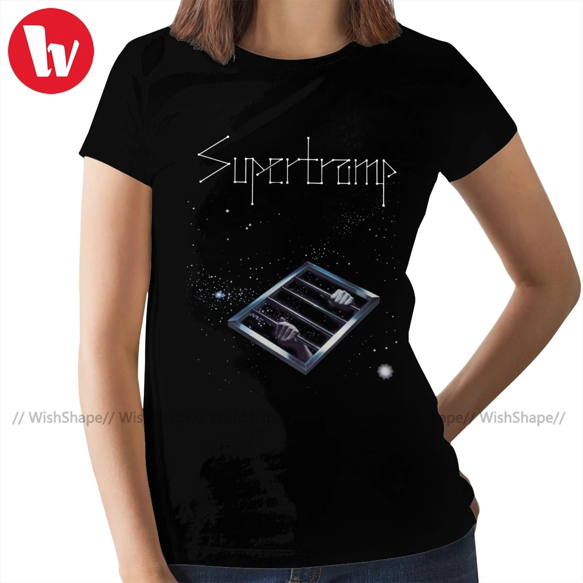 Hard Rock T-Shirt Supertramp T Shirt Casual O Neck Women tshirt Cotton Short Sleeve Kawaii Ladies Tee | Женская одежда