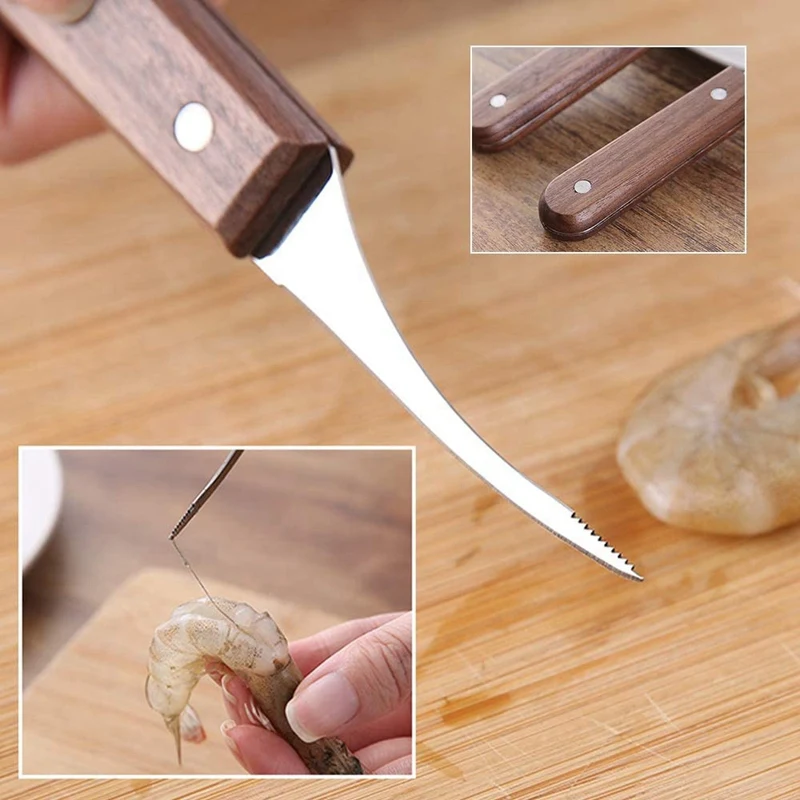 Креветки инструмент и нож для чистки креветок набор 2 Упаковка нержавеющая сталь