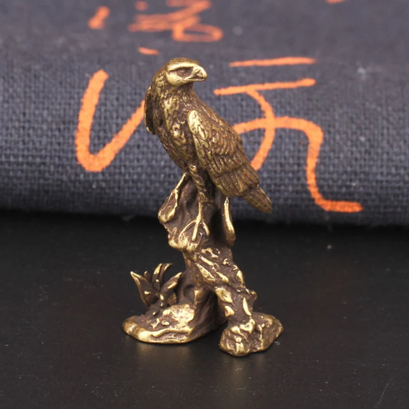 Латунный Орлан птица украшение для стола креативный медный Орл в стиле ретро