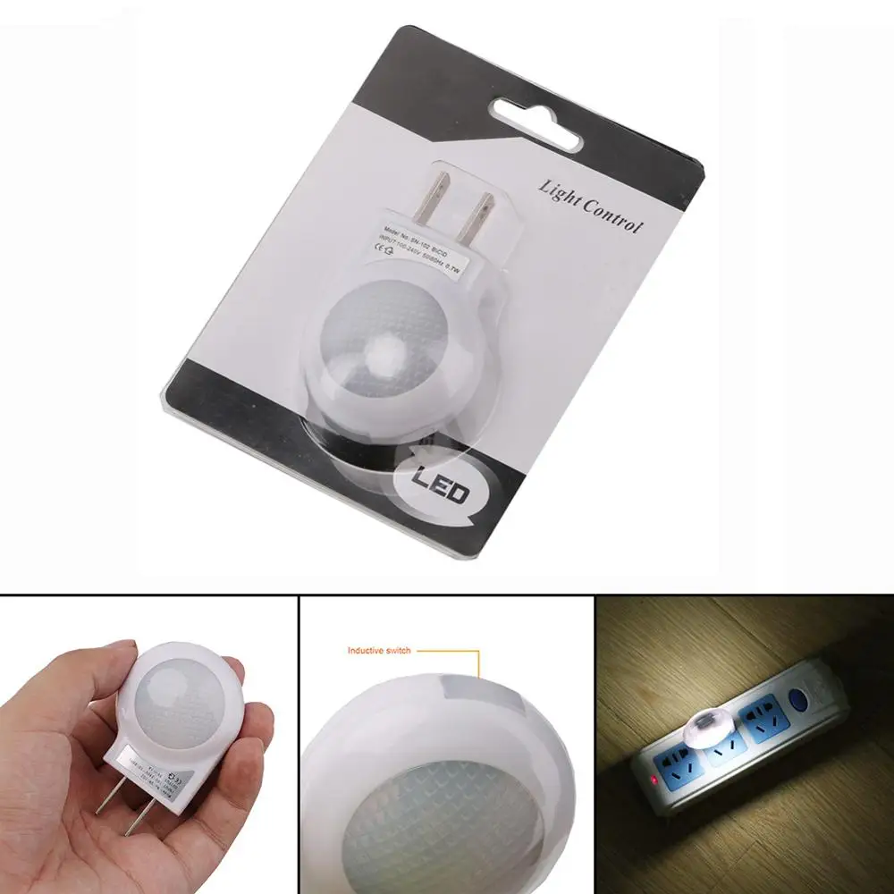 СВЕТОДИОДНЫЙ ночник в виде улитки 100 240 В переменного тока встроенный