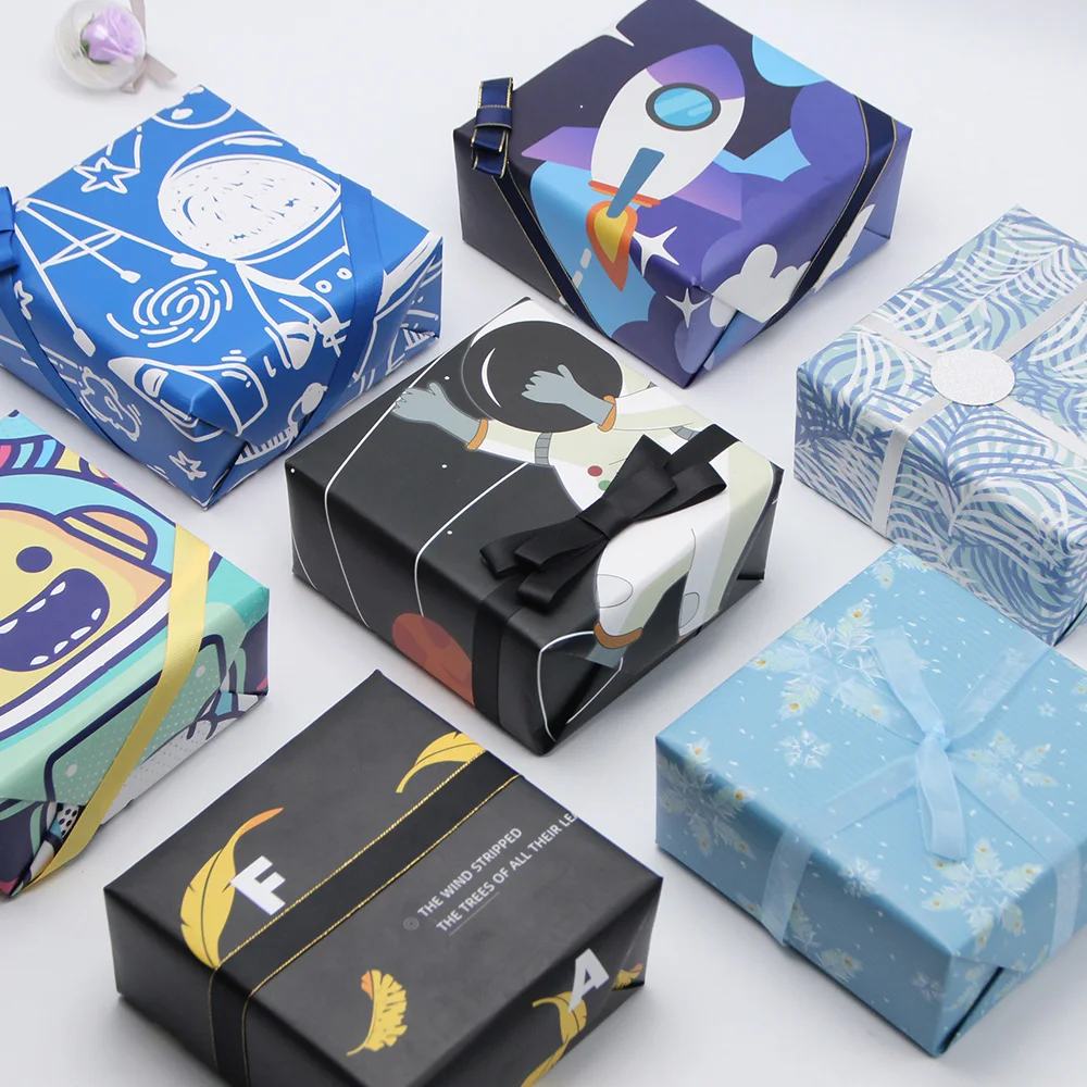 2 шт. оберточная бумага 2020 оригинальный дизайн галактика Пиратская космическая