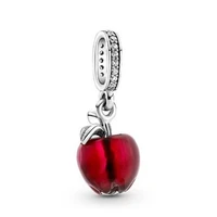 100 925 silver new murano glass red apple pendant suitable for the original pandora bracelet necklace womens diy charm jewelry