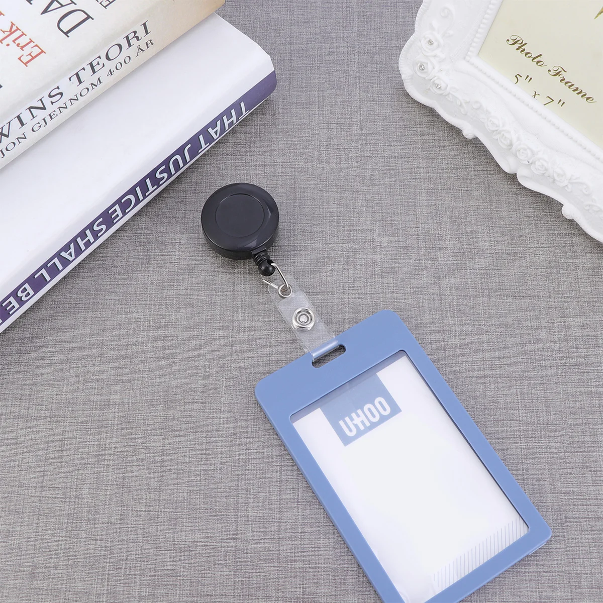 

10pcs Portable Badge Holder Useful Black ID Holder Reel Clip for Men Nurse Officer