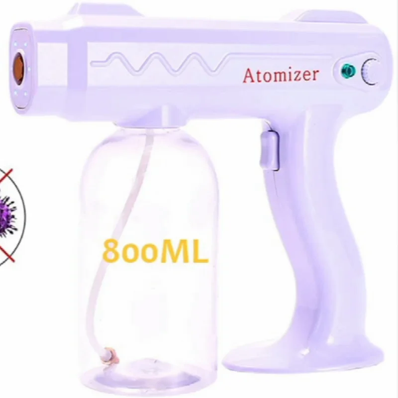 

Портативный спиртовой туманный распылитель, автоматический электрический ручной УФ-распылитель, пистолет-распылитель с сисветильник, нан...