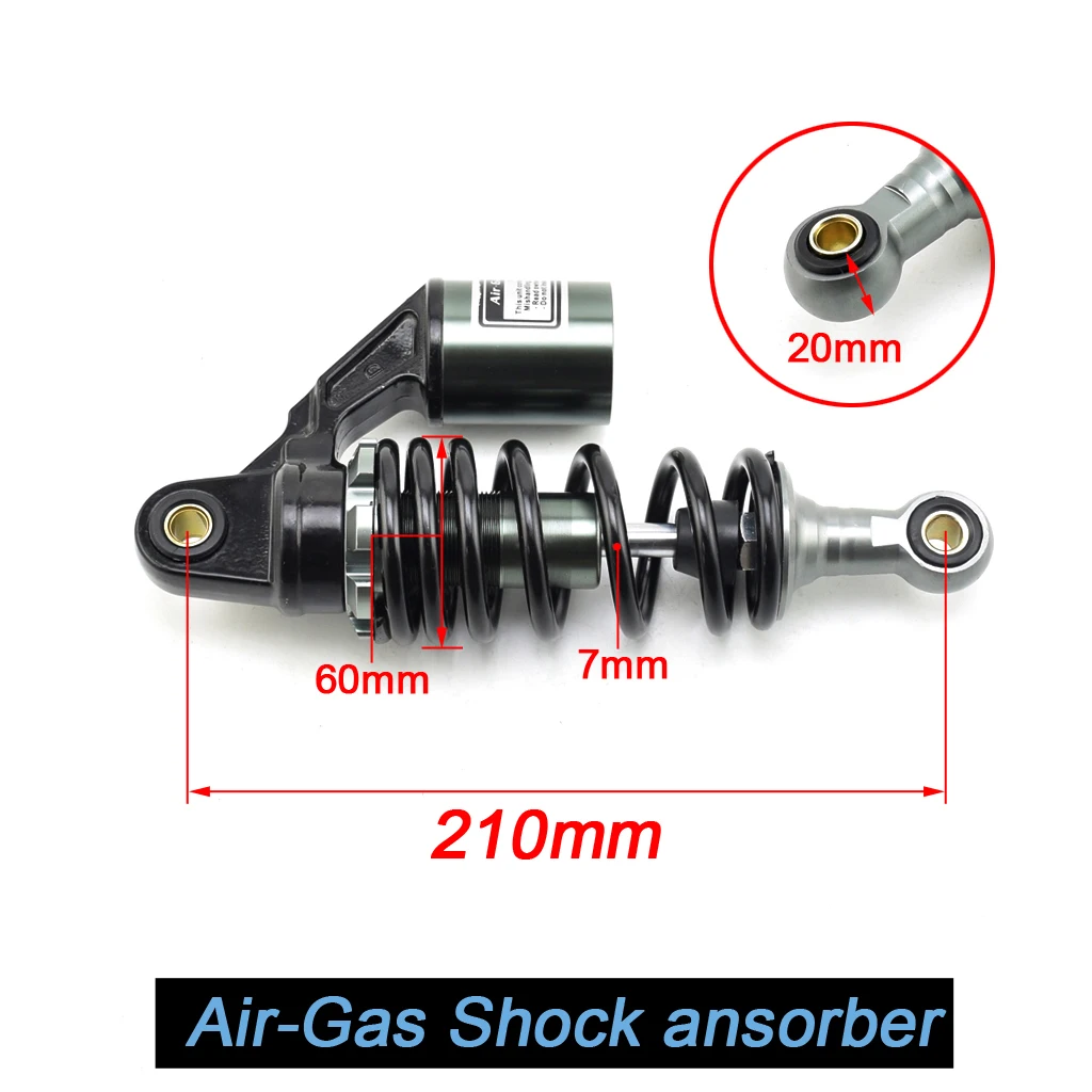 Задние амортизаторы для мотоцикла с азотным газом подвеска 220 мм