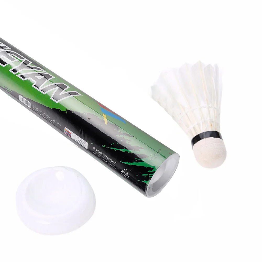 

12 Pcs/Set Badminton Shuttlecocks Goose Feather Badminton Balls Training Outdoor Sports Accessories Durable Badminton