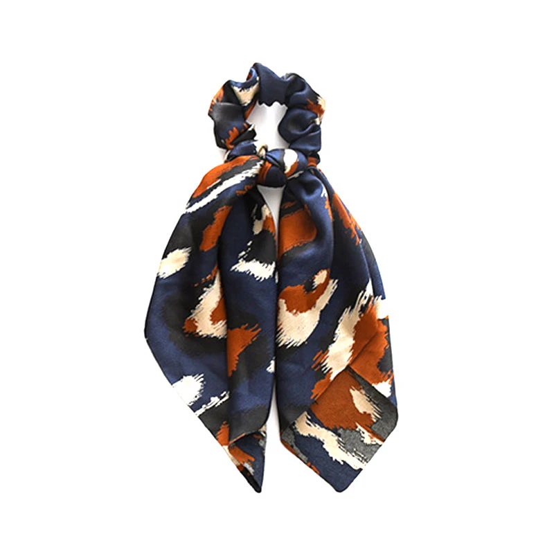 

Fashion Leopard Print Girls Hair Scarf Bows Rubber Bands Scrunchie Elastic Hair Bands For Women Hair Ties Accessories Hot