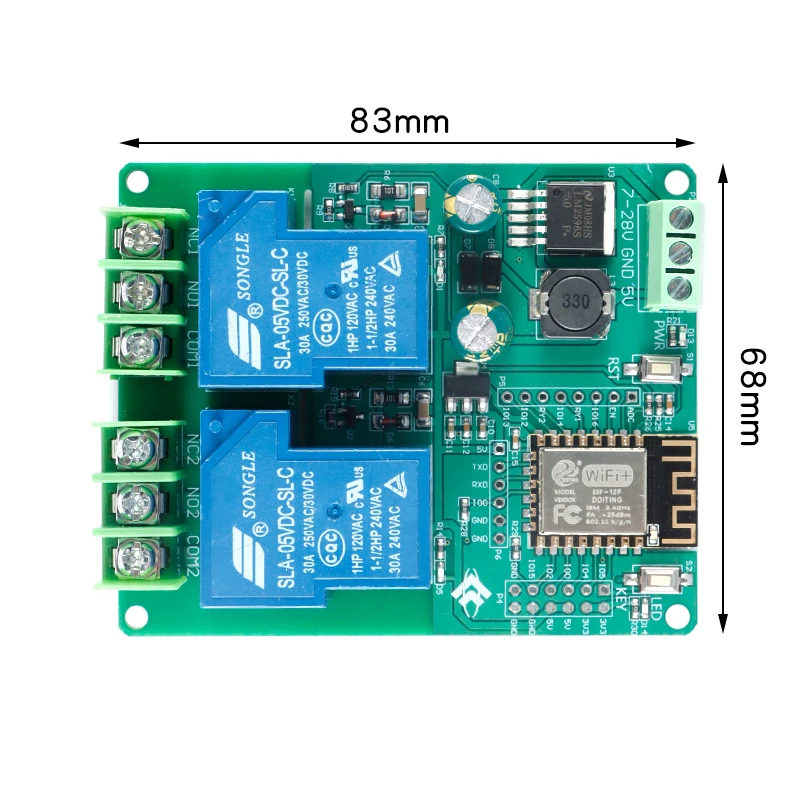 ESP8266 WIFI 1/2/4 канальный релейный модуль умная плата для разработки постоянный ток 5
