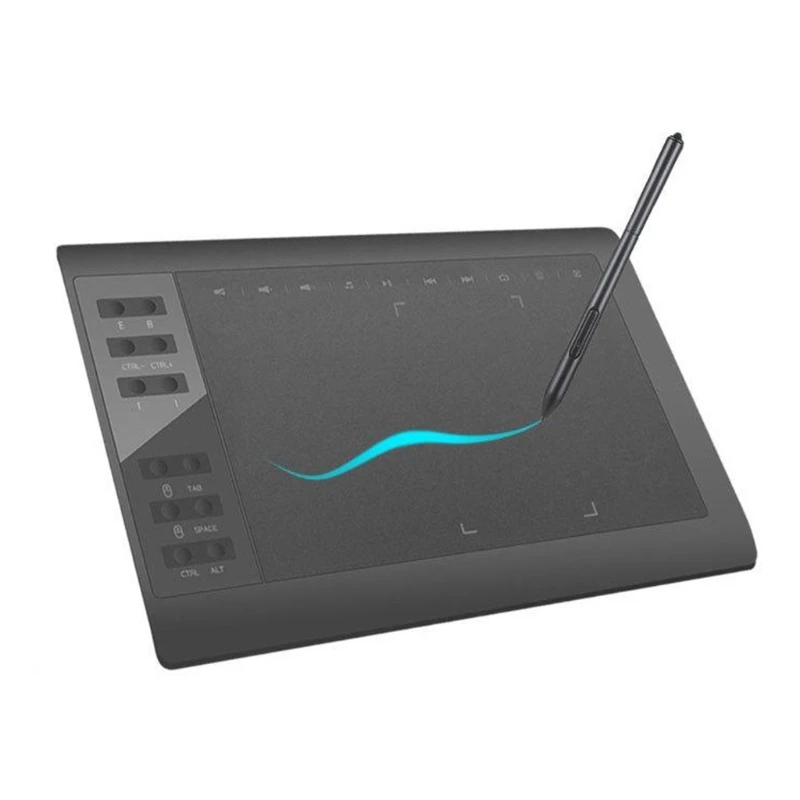 

Планшет Графический VINSA VIN1060PLUS, 8192 уровней нажатия, 14 дюймов