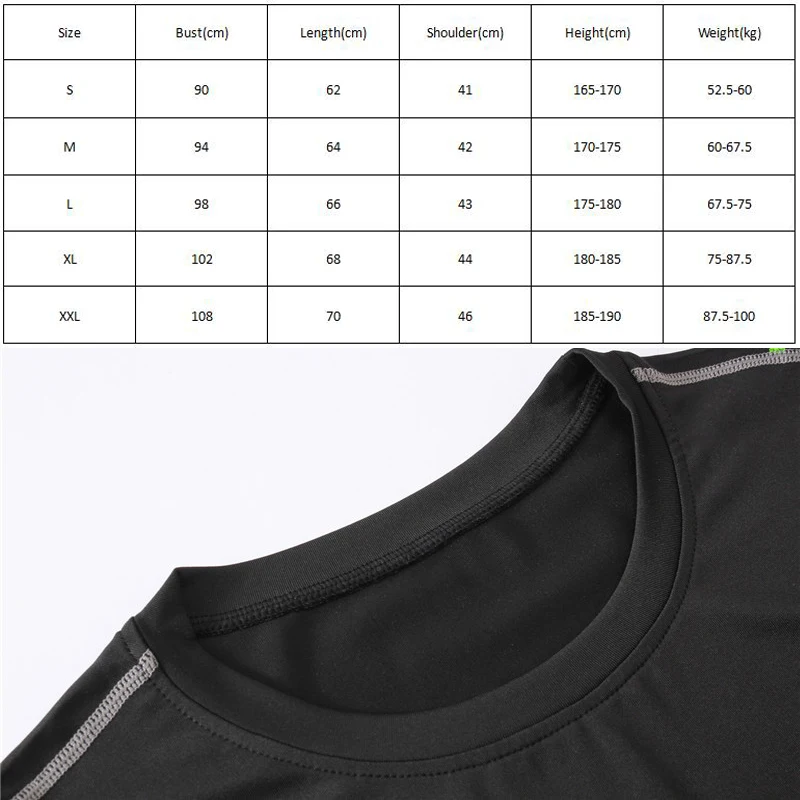 Высокие эластичные мужские футболки с капиллярами для отвода влаги спортивные