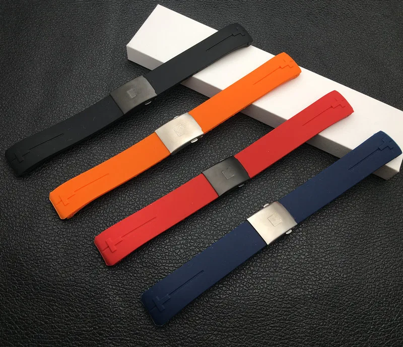 Мягкий силиконовый ремешок для часов 20 мм 21 подходит ремешка Tissot T013 T047 резиновый