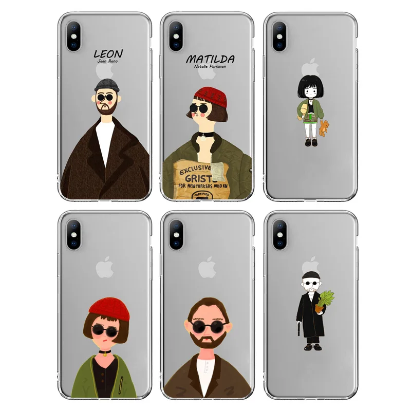 Милый Леон Матильда чехол для телефона iPhone 6 6S 7 8 плюс Чехол Силиконовый мягкий