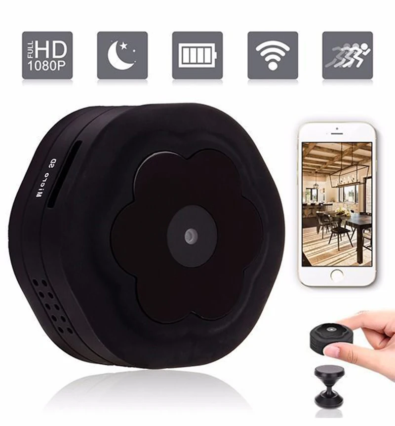 

WIFI Camera HD 1080P Mini Camera Security Camera WiFi Night Vision Wireless Surveillance Camera Miniature Camera App Control