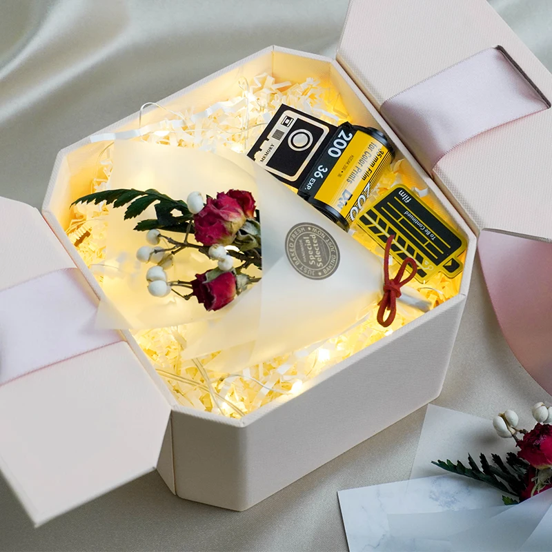 

15/20/25/30/35/40picture custom DIY creative couple memories retro film album wedding father's day mother's day gift Include li