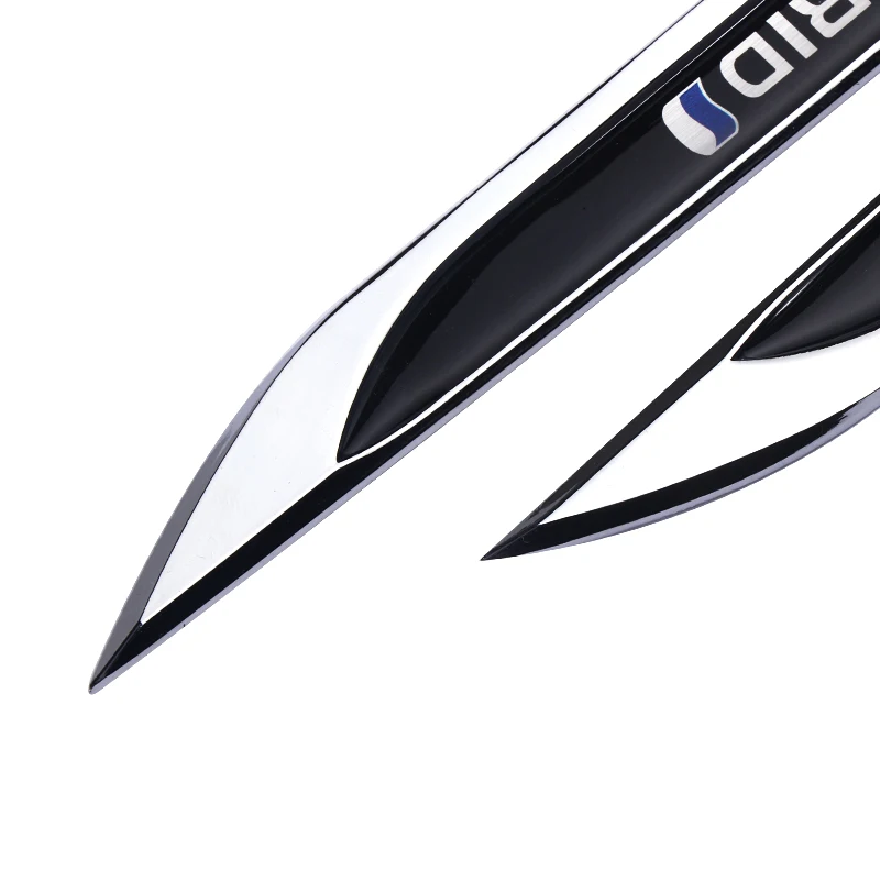 Автомобильный Стайлинг 2 шт. Новый 3D металлический Гибридный автомобильный