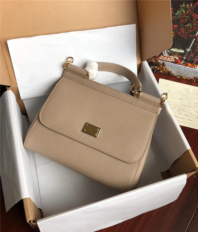 

Luxury designer handbag Versatile one shoulder Mini women's messenger bag High quality genuine leather baguette bag