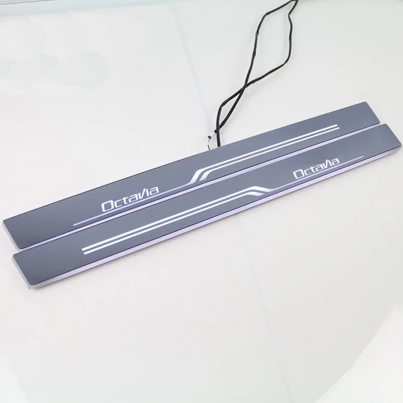 

Welcome Pedal Lights For Skoda Octavia A5 A7 Pedal car Door Sill Pathway Lights led thresholds scuff plates Avante md auto lamps