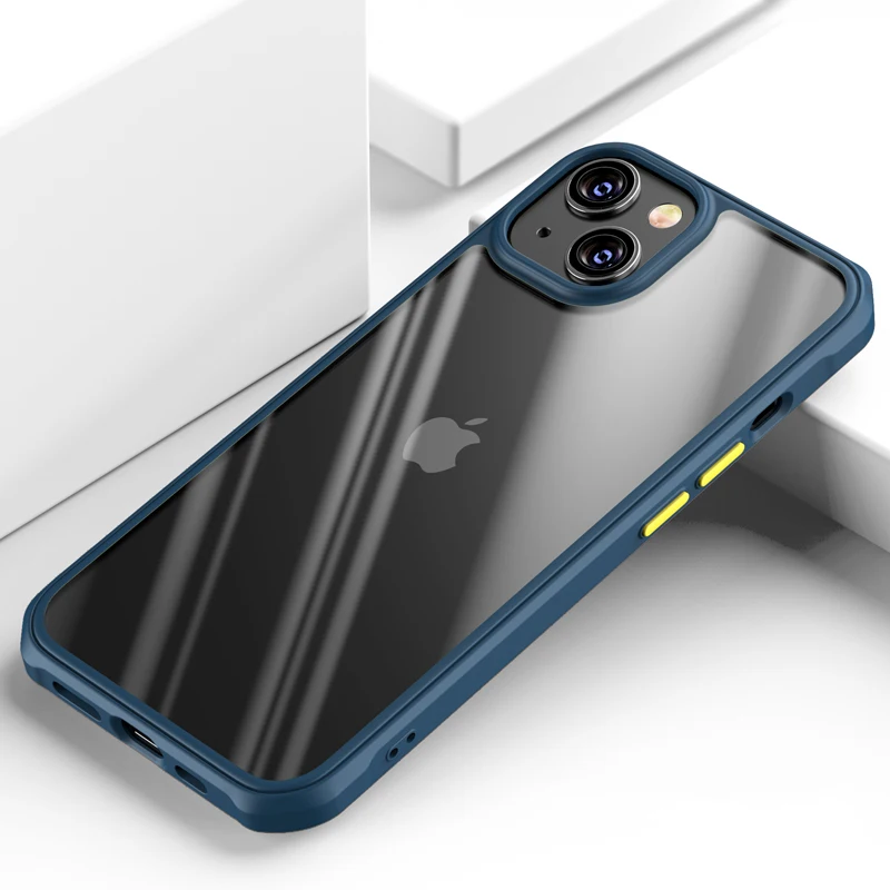 For iPhone 13 Pro Max Case for iPhone 11 12 Xs Max 7 8 Plus X Xr Luxury Double Color Hybird Armor PC TPU Cover Fundas SE 2020