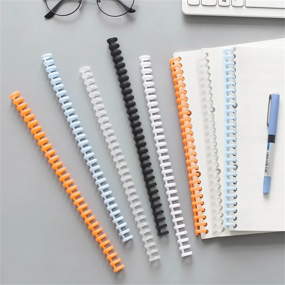 

1pc 30 Holes Circles Ring Loose-leaf Paper Book Scrapbook Album Binder Spiral A4 Notebook Plastic Binding Clips Wholesale