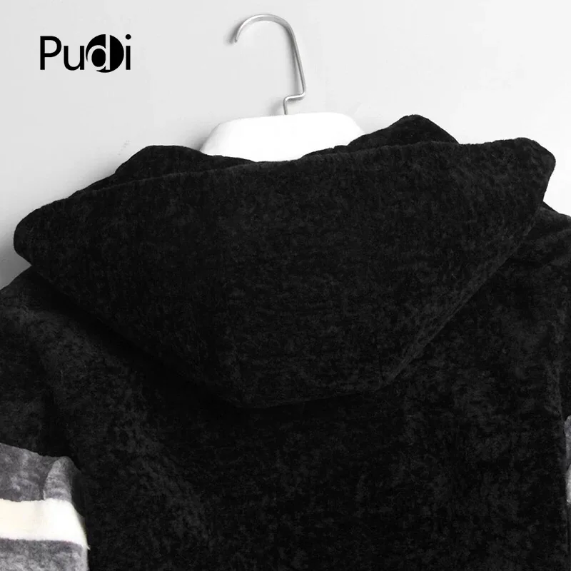PUDI Мужское пальто Новая мода шерсть база мяч куртки с капюшоном Осень Зима Повседневная Верхняя одежда пальто 2 цвета MT803