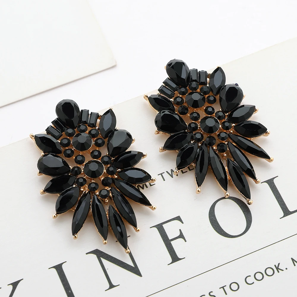 

Ztech New Black Series Vintage Geometric Big Long Dangle Earrings For Women Girls Statement Metal Jewelry Brinco Wholesale