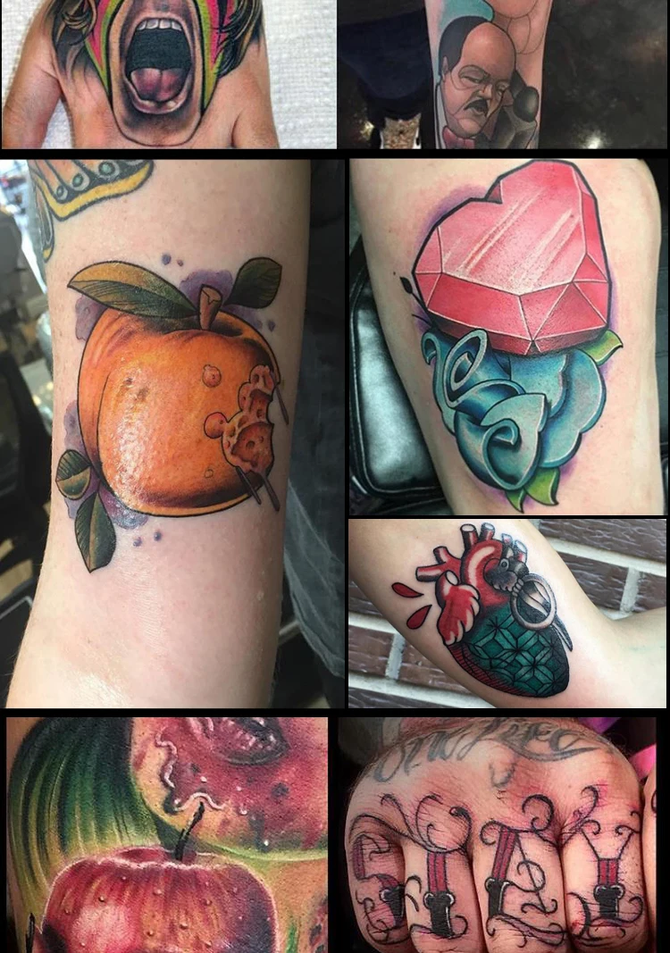 Перманентные чернила для татуировки, набор пигмента, tinta tattoo tintas para tatuajes, пигменты, динамические чернила, goochie tintas tattoo, aimoosi