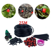 25m automatic watering garden 14 hose drip watering 8 hole sprinkler kits with adjustable drippers diy drip irrigation system