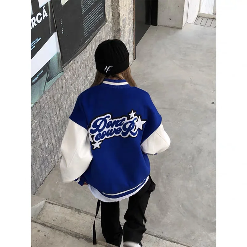 

Towel Embroidered Baseball Jacket for women