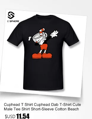 Cuphead футболка с надписью «Your Soul Is Mine», Пляжная футболка 6xl, футболка с забавным принтом, 100 хлопок, Мужская футболка с коротким рукавом