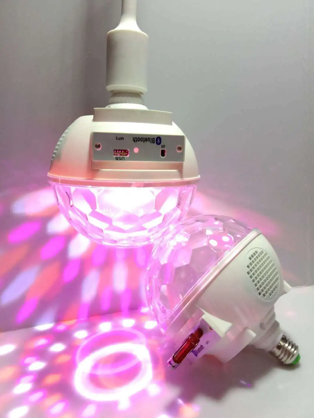 LEDGLE 9 Вт E27 вечерние светильник лампа RGB Изменение цвета вращающиеся диско шар