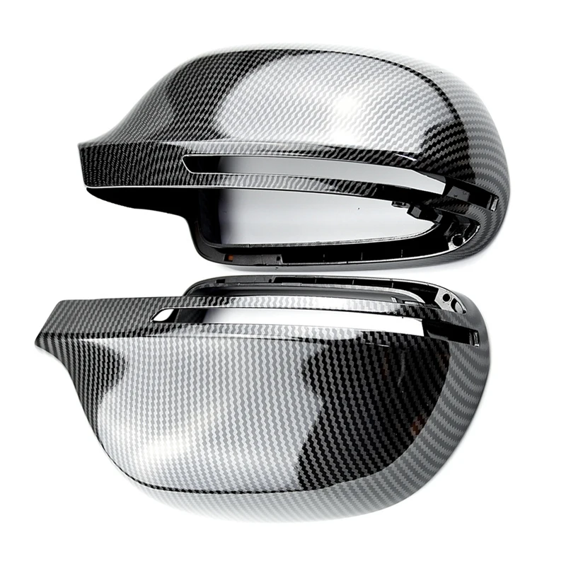 Углеродное волокно крышка зеркала заднего вида боковое зеркало протектор для-A4 B8