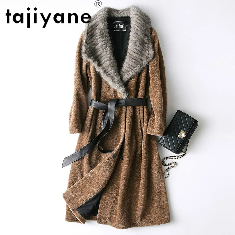 Женское длинное пальто из 100% шерсти теплое винтажное с воротником 2021