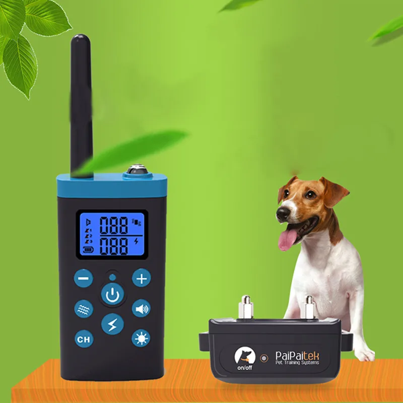 PaiPaitek PD525 1000 м дистанционный Электрический тренировочный ошейник для собак