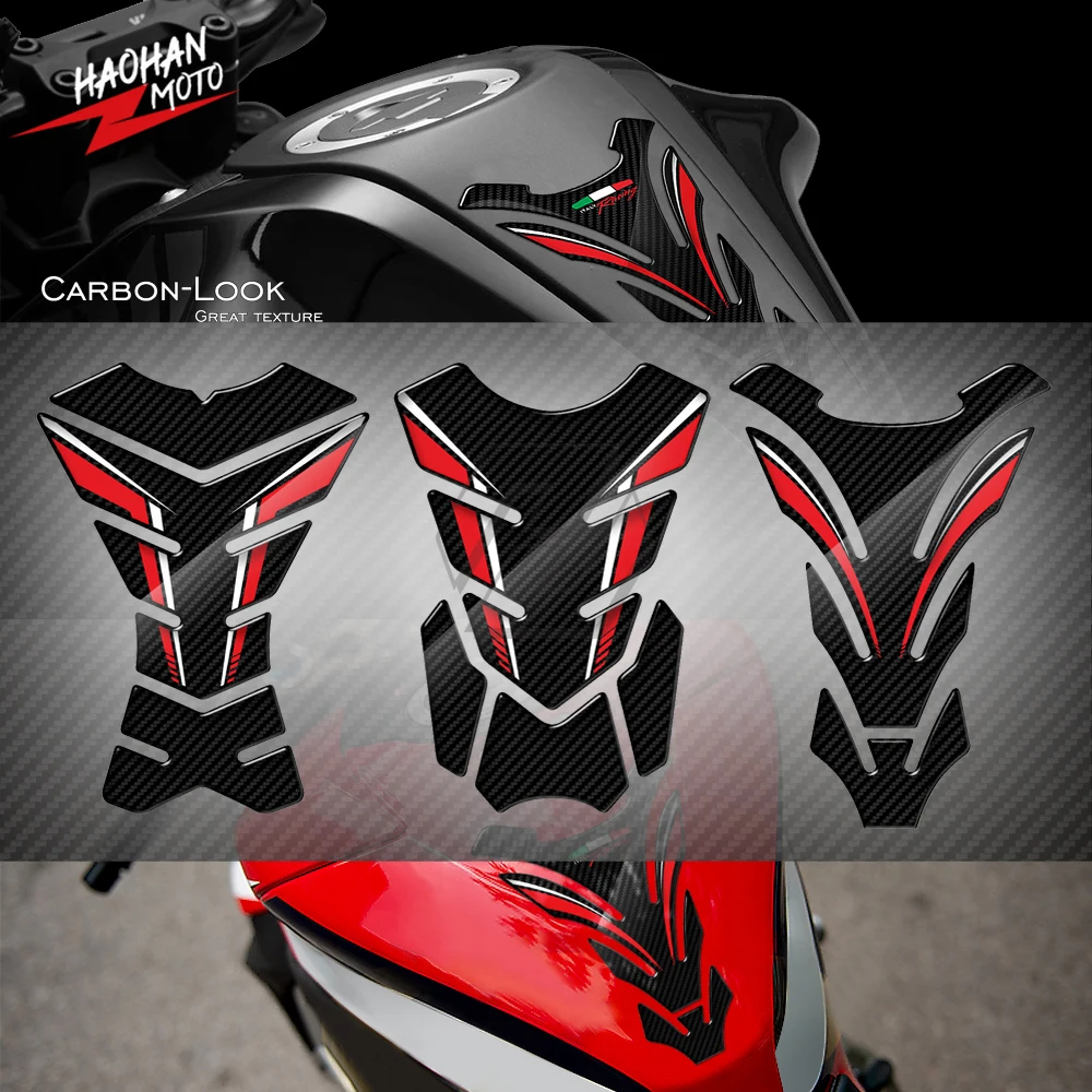 

For Yamaha XJR400 XJR1300 XJR1200 XJR 400 1200 1300 3D Carbon-look Motorcycle Tank Pad Protector Sticker