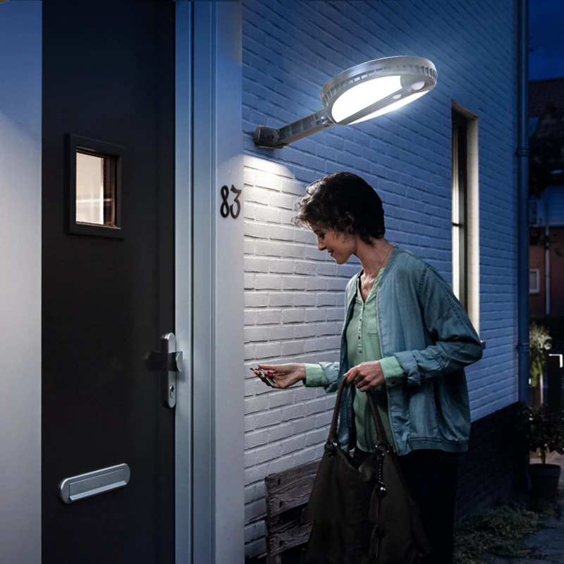 Светодиодный уличный фонарь на солнечной батарее водонепроницаемый настенный