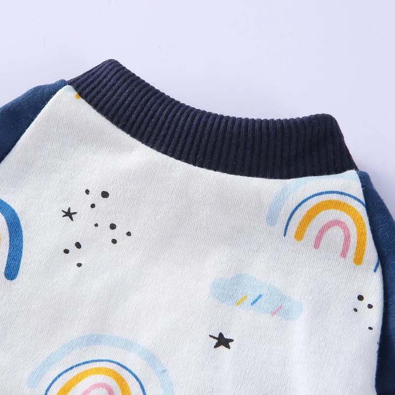 Пижама для собак с милым радужным принтом теплая одежда чихуахуа щенков