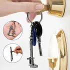 Портативный мини-штангенциркуль 0-4 см, брелок для ключей, измерительный инструмент, имитация верниуса модельная линейка