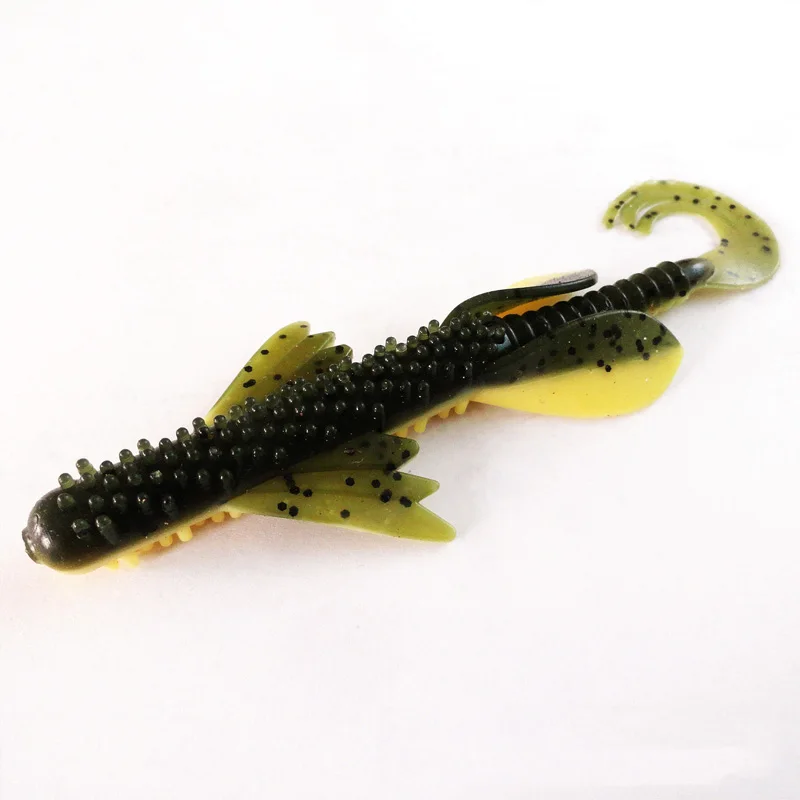 

Wokotip 3pcs/lot Swimbait Worm Fishing Lure 12cm 10.5g Soft Fishing Lure Double-color Saltwater/Freshwater Fishing Wobblers Bait