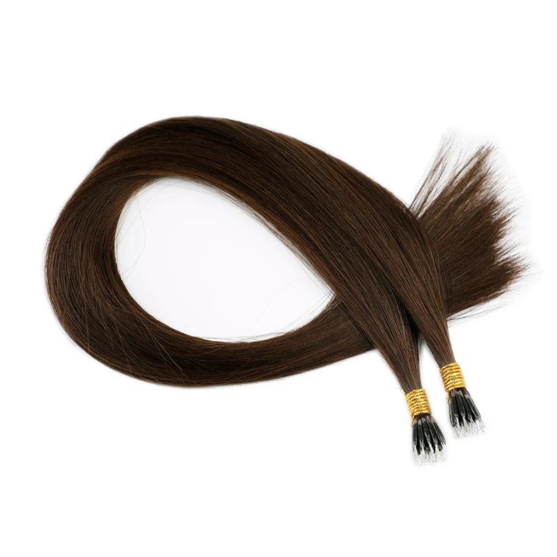 Leshine Remy волосы Предварительно Связанные с микро связью человеческие для