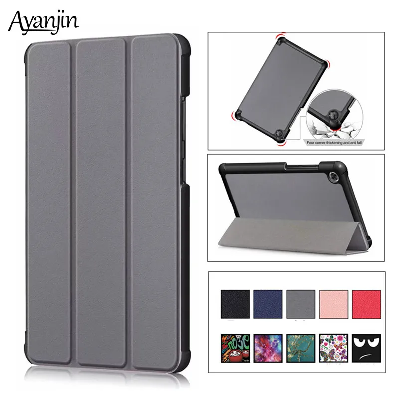 Тонкий магнитный складной чехол книжка для Lenovo Tab M7 Женский планшетов TB 7305|Чехлы и