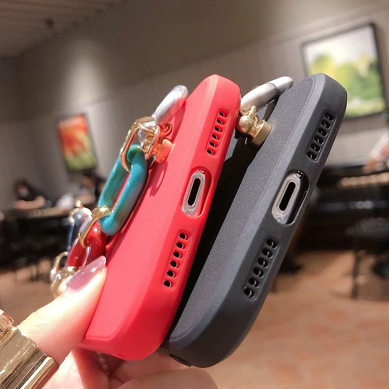 Чехол для телефона с браслетом Oneplus 9 Pro One Plus 8 7 7T противоударный мягкий